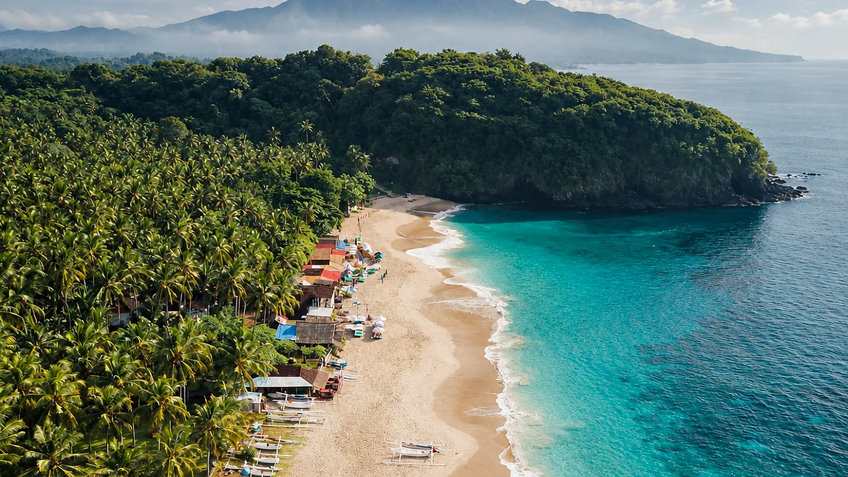 Zátoka Virgin Beach s tyrkysovou vodou